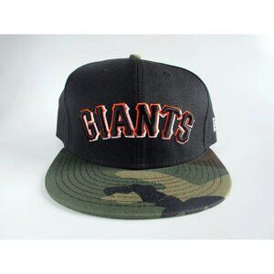 San Francisco Giants Script Camo New Era 59FIFTY 5950 Fitted Cap sz 8 hat